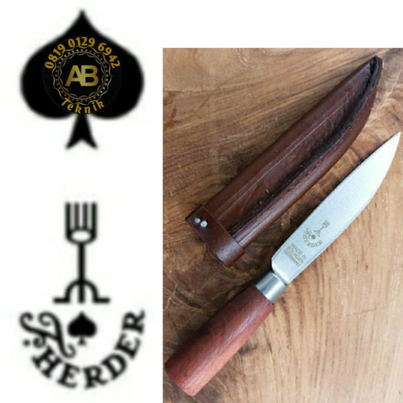 Pisau cap garpu original 6 Inch Tjap garpu Made in solingen Germany Friedr Herder knife pisau dapur
