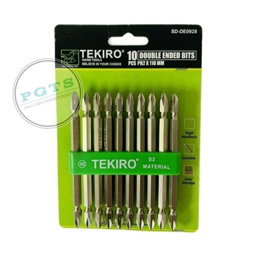 MATA OBENG ANGIN PANJANG TEKIRO PH2X110MM PLUS PLUS / MATA OBENG BOR PH 2 X 110MM / UJUNG MAGNET
