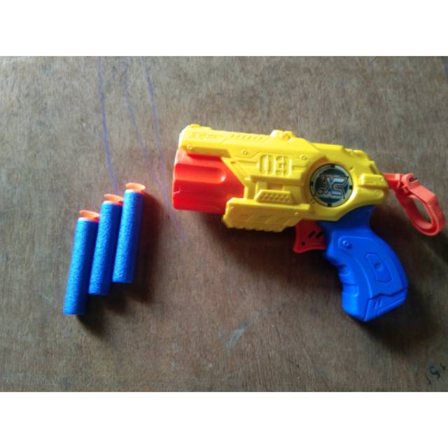 Preloved tembakan peluru soft busa Xshot