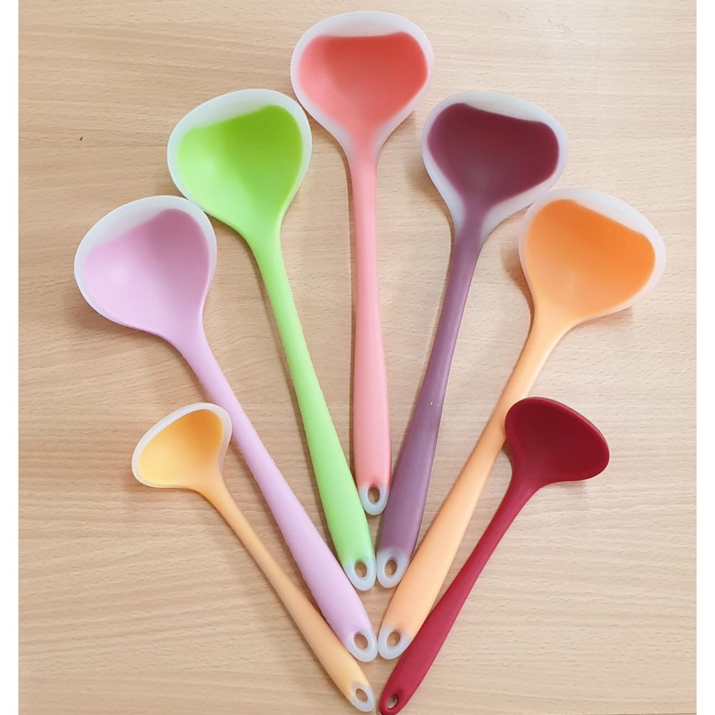 Spatula Silikon Soup Ladle Sutil Sop Silicone Sendok Sup Tahan Panas