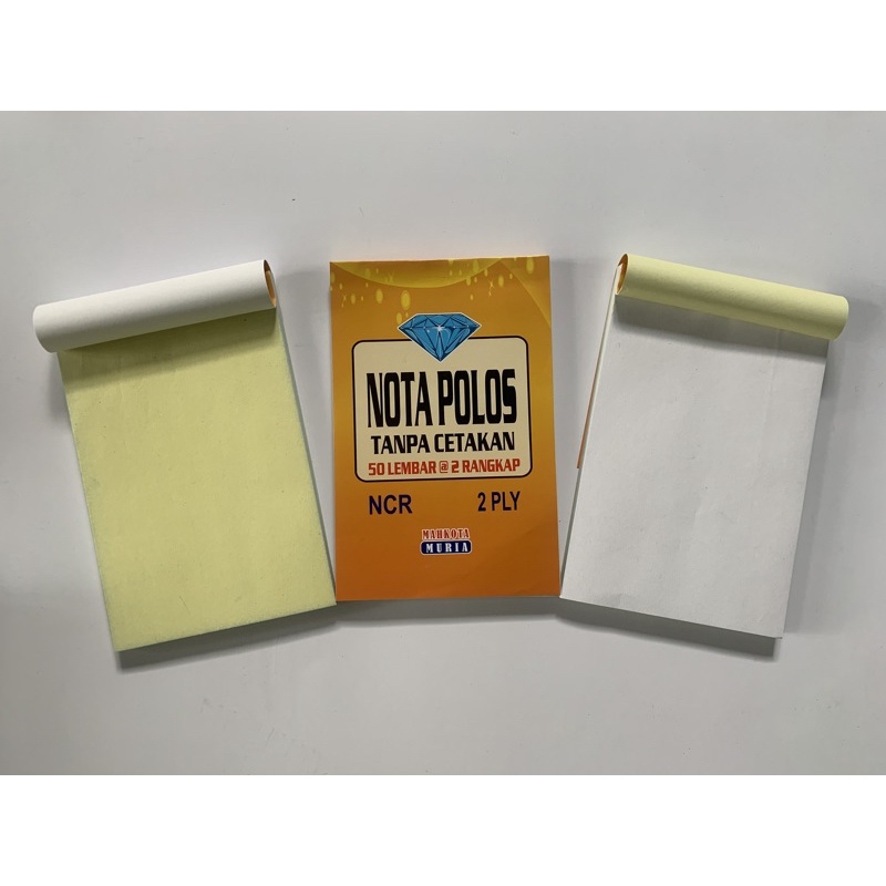 

Nota Polos NCR, Nota Kecil, Nota 2 Ply, Nota Tanpa Cetakan