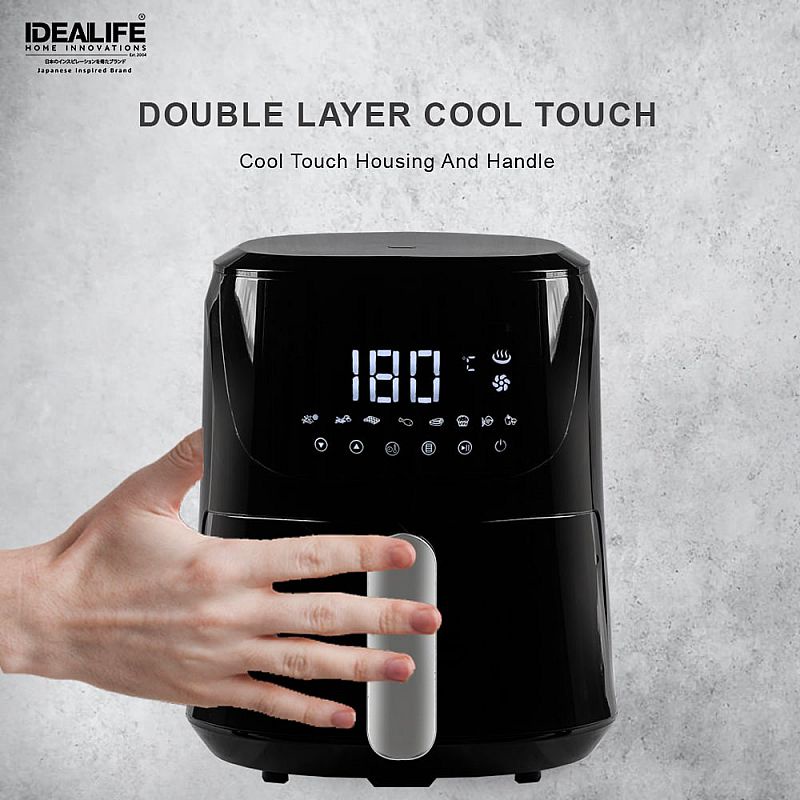 IDEALIFE Air Fryer IL-200 Penggorengan Tanpa Minyak Low Watt