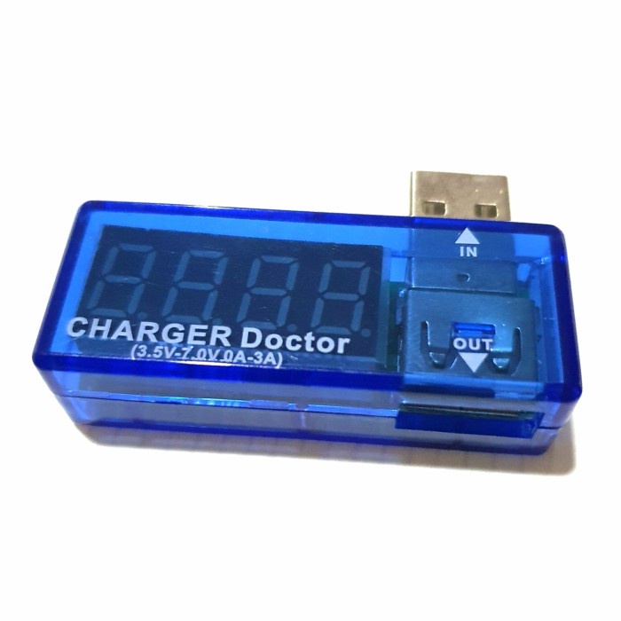 Doctor Charger alat cek volt ampere voltase tegangan usb cas hp