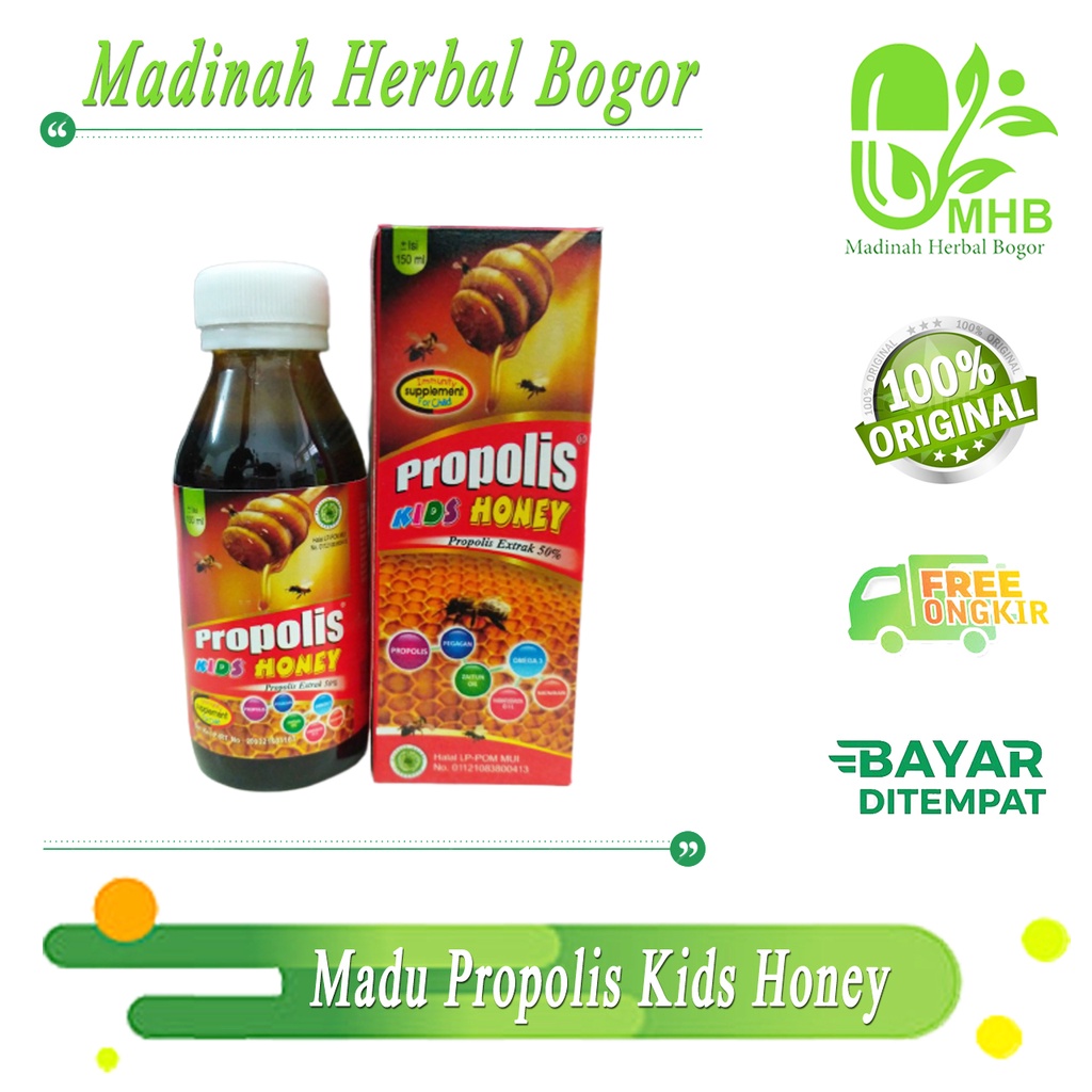 Madu Propolis KIds Honey - Nutrisi Vitamin Anak - Herbal Demam Anak