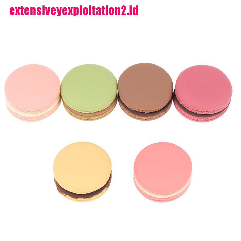 &lt; E2id &amp; &gt; 10pcs / Set Miniatur Macarons Untuk Aksesoris Rumah Boneka 1 / 12