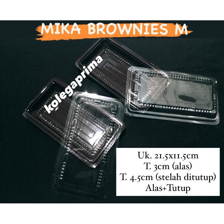 MIKA BROWNIES M POLOS/ MIKA BROWNIES SEDANG/ MIKA KUE MURAH ISI 50PCS