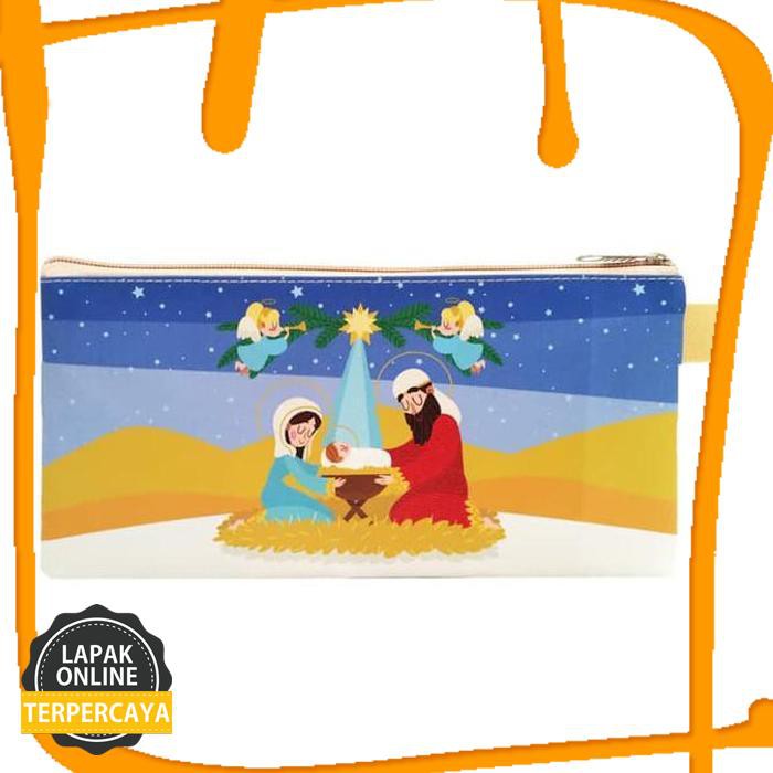 

Terbaru Christmas Case Nativity Krem Tempat Pensil Souvenir Natal Gereja Barang Original
