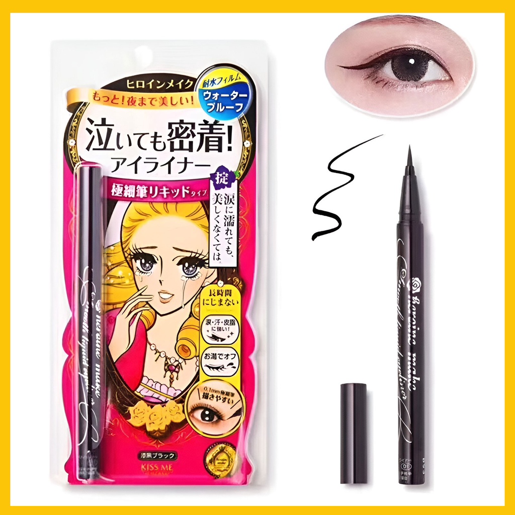 Jual KISSME Liquid Pen Eyeliner Jepang By Isehan Heroine Halus alami