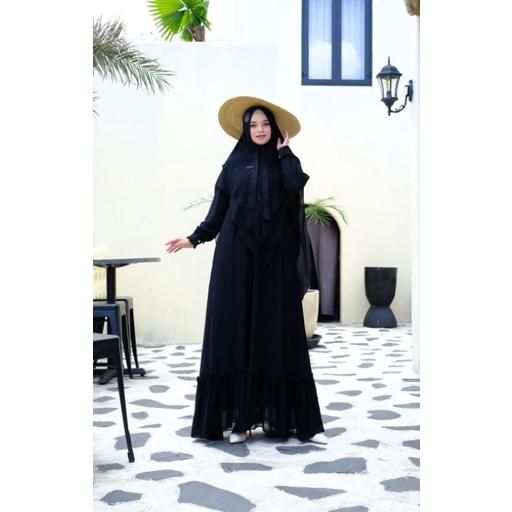 Naura set syar'i by khz - syari termurah