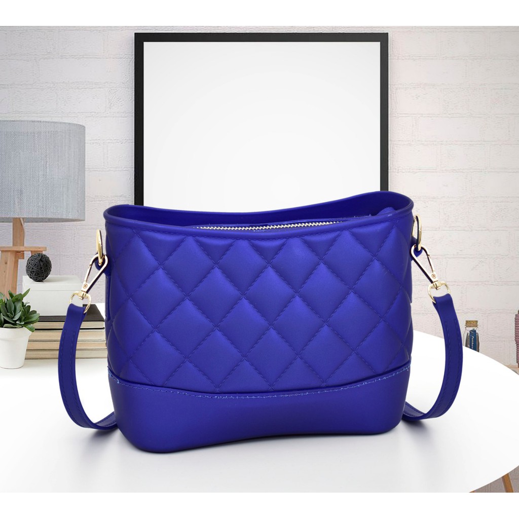 MX3464 - TAS SELEMPANG JELLY WANITA FASHION IMPOR GOOD QUALITY (IRIT 2TAS=1KG) READY 6WARNA