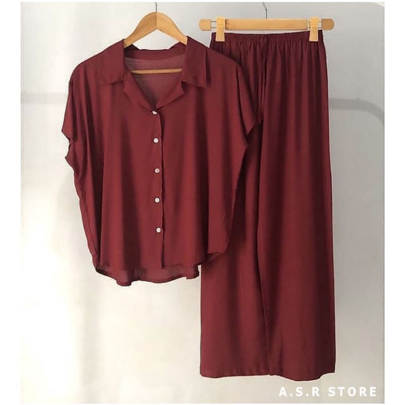 YURA PIYAMA // SIZE S M L XL XXL // SET BAJU TIDUR MODEL KEMEJA PLUS CELANA // SETELAN WANITA TANGAN PENDEK // ADEM DAN NYAMAN // PROMO SPESIAL // UKURAN STANDAR NORMAL REGULER JUMBO OVERSIZE BESAR GEDE // MODEL TERBARU HITS PAKAIAN WANITA KOREA STYLE NEW