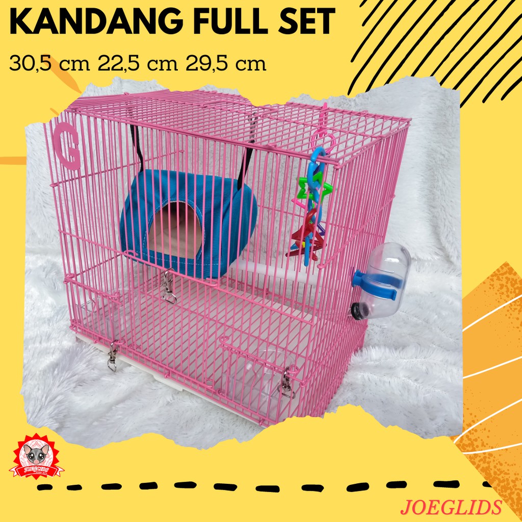 Jual Kandang Sugar Glider Landak Mini Kandang Full Set Untuk Sugar