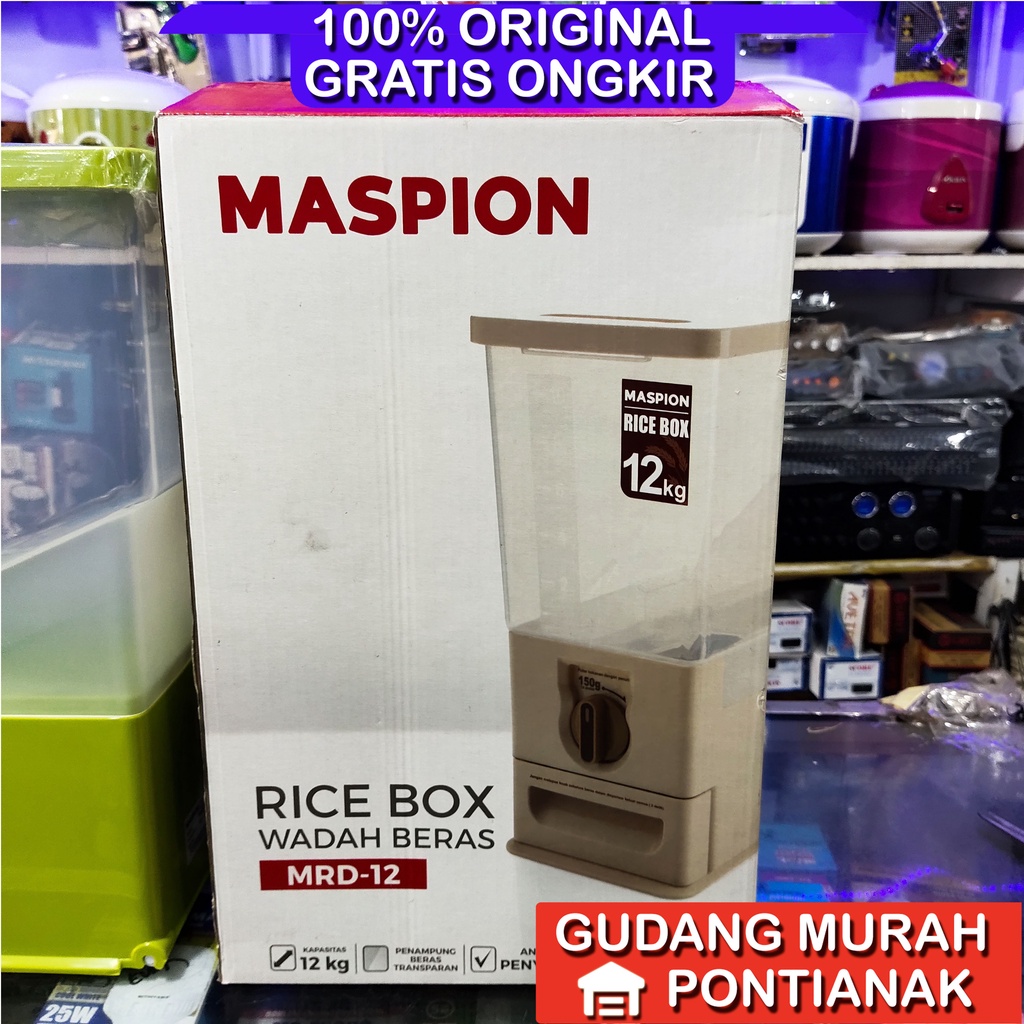 Ricebox Maspion MRD 12 Tempat beras / Kotak beras