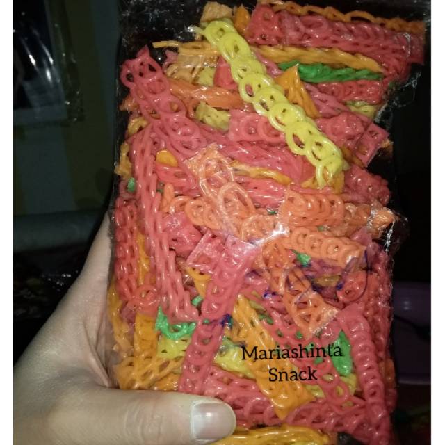 

250g Kerupuk Kepang Warna Mentah 250 g
