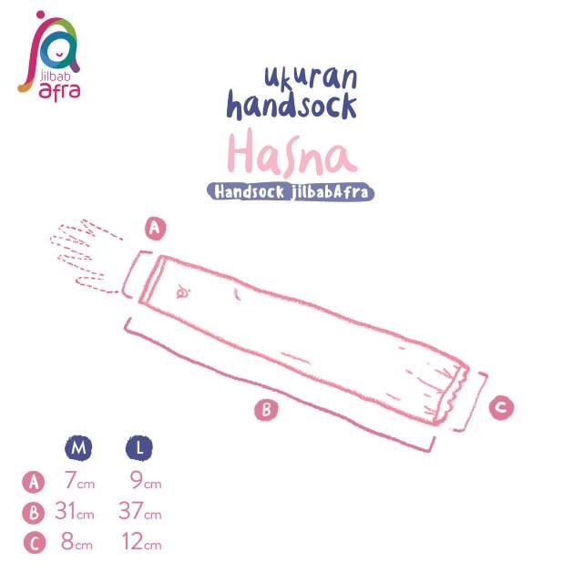 Hasna Handsock Jilbab Afra ( Jilbab Arfa ) - Manset Tangan - Handsock Jempol