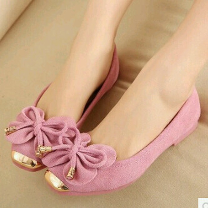 

Termurah 11- Flat Pita Kupu Pink