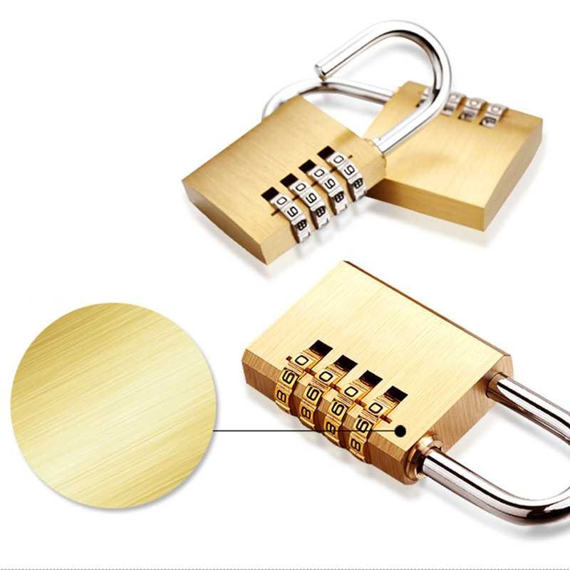 Terbaru ! KAK Gembok Koper Padlock 4 Digit Combination Solid Brass 21x60mm MMS15