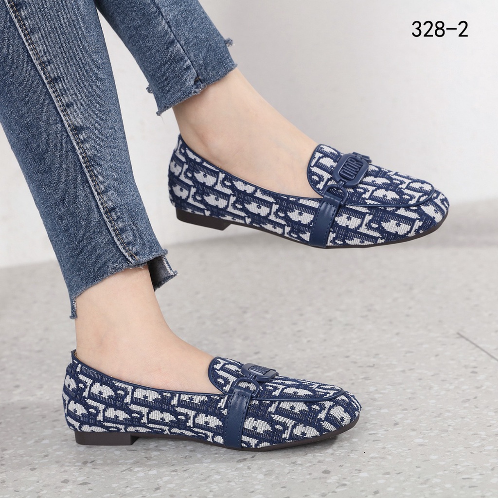 DR Oblique Jacquard Loafers Shoes 328-2