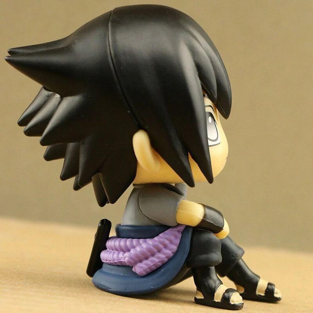Lanfy Mainan Action Figure Naruto Shippuden Kakashi Uchiha Sasuke Bahan PVC