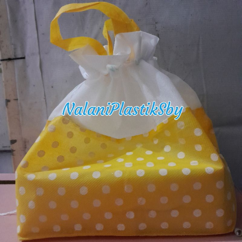 TAS SERUT TIPIS PULKADOT ISI12PCS UK22