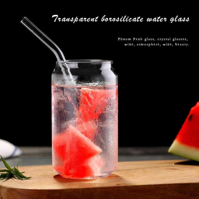 Jual Gelas Kaca Aesthetic / Gelas Unik / Gelas Susu Kaca Anti Panas