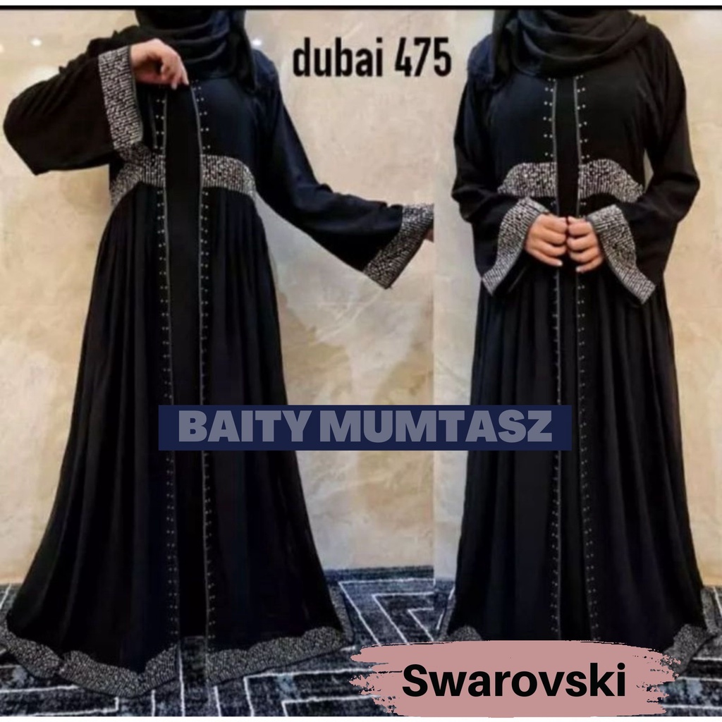Baity Mumtasz - Abaya Gamis Hitam- Abaya Dubai 475 - Abaya Turkey Mewah 2022 - New Abaya Bordir Arab