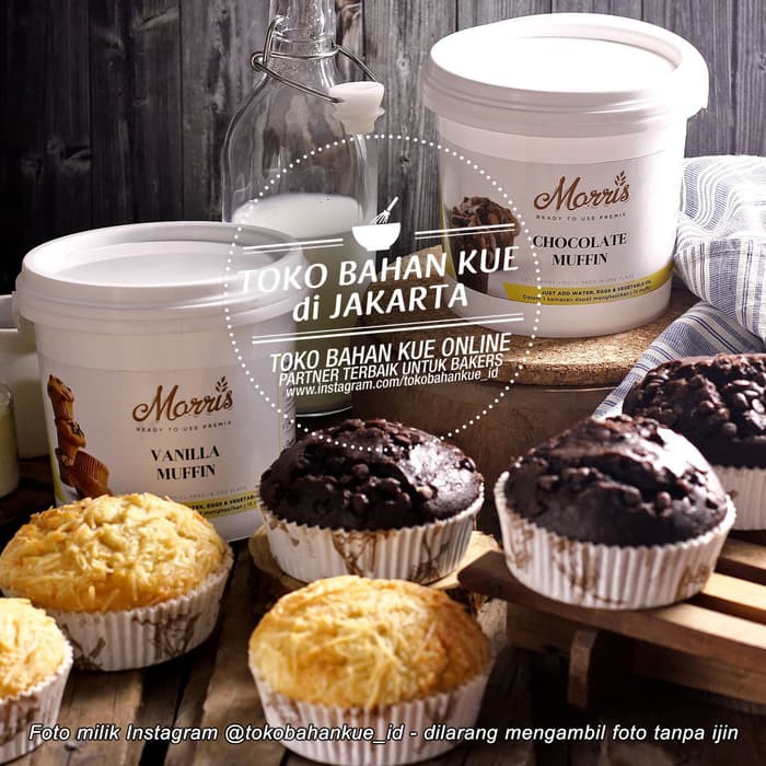 

CHOCOLATE MUFFIN PREMIX TEPUNG PREMIKS INSTAN KUE COKLAT PREMIUM 1PAIL