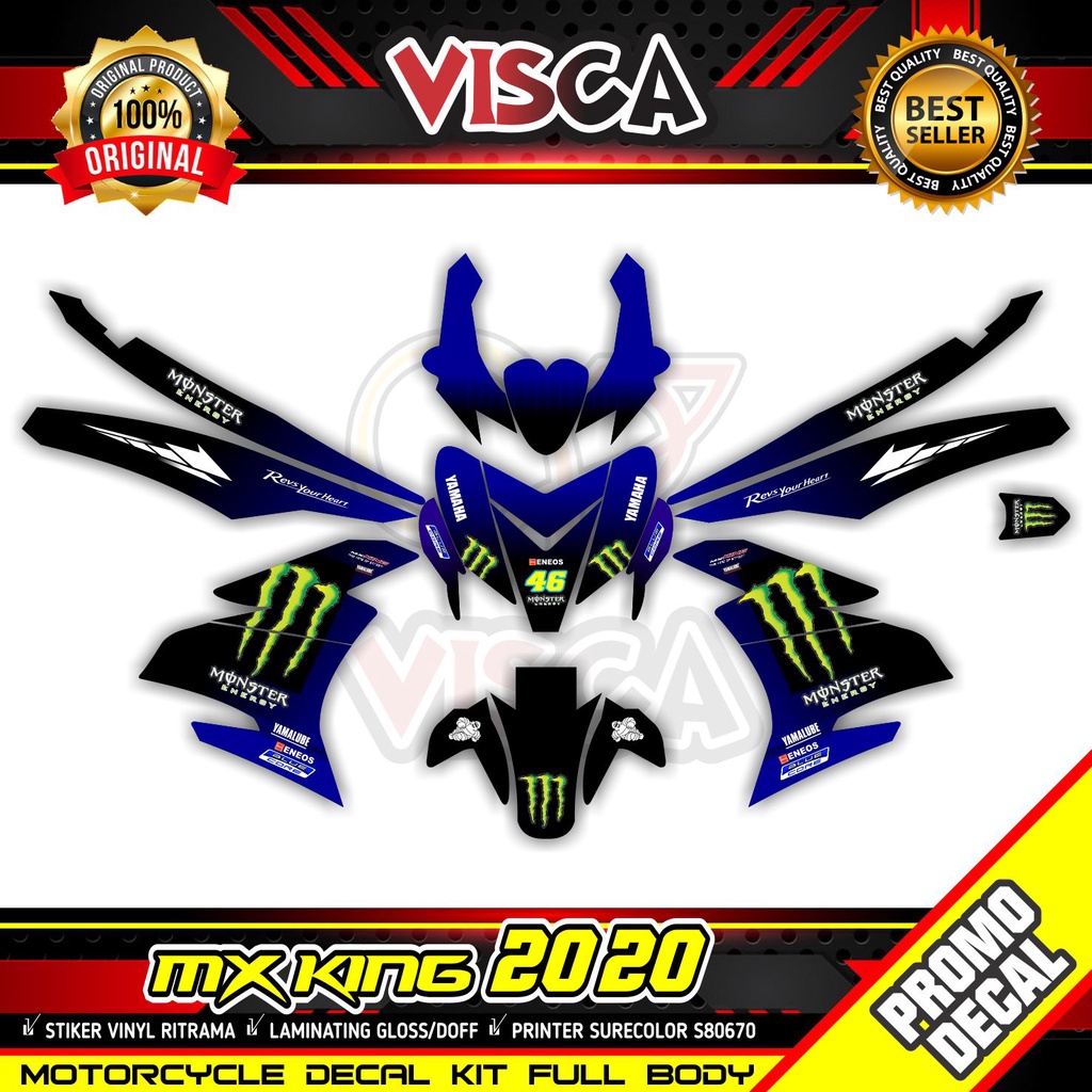 Decal Mx King 150 Full Body Dekal Mx King 150 Full Body Stiker Mx King 150 Full Body Variasi Stripin