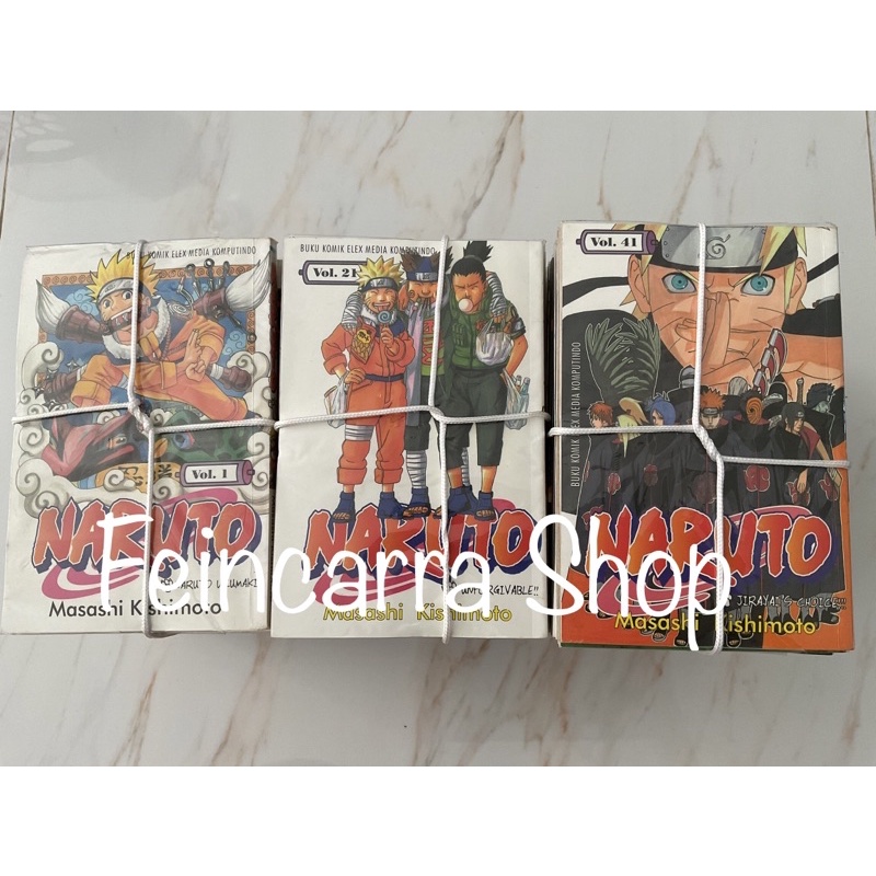 Komik Naruto Set Full Disampul Semua