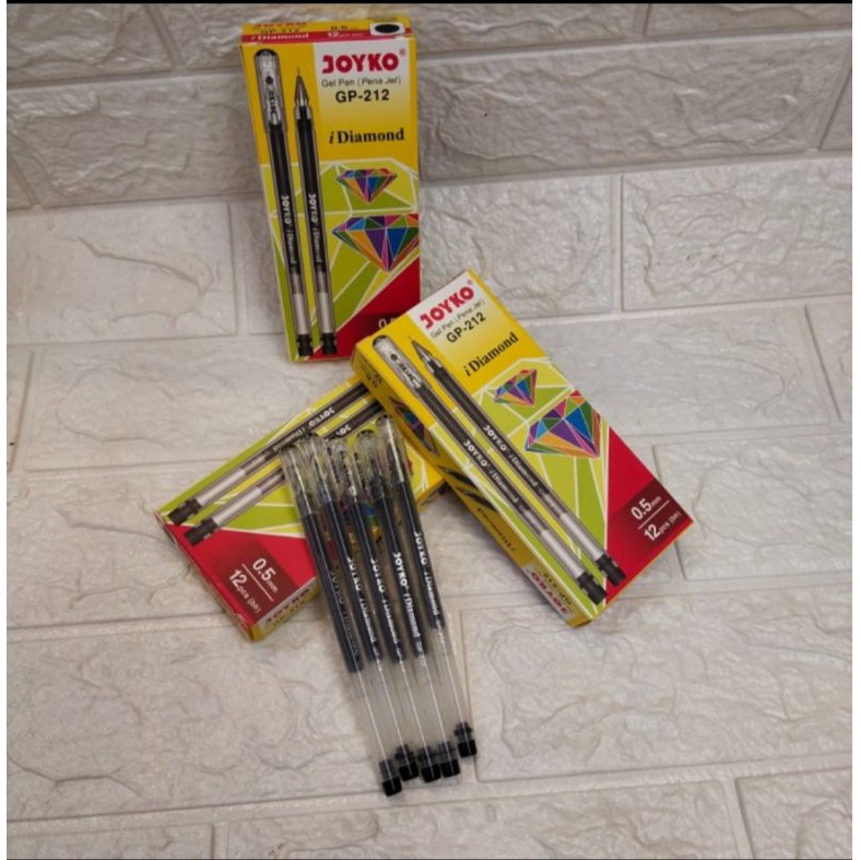 

PULPEN GEL JOYKO GP-212 DIAMOND 0,5mm. 1PAK ISI 12 PCS
