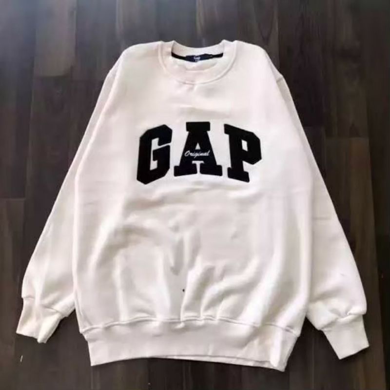 SWEATER CREWNECK GAP BORDIR/ CREWNECK GAP BORDIR/SWEATER OBLONG GAP BORDIR/ PRIA/WANITA/TERMURAH/COD