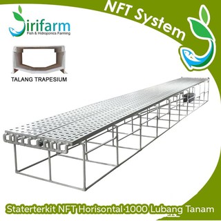 Jirifarm iHidroponiki Starterkit NFT iHorizontali 1000 Lubang 