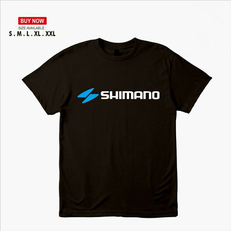Kaos SHIMANO logo lengan pendek / baju mancing mania pria wanita terlaris / kaos hobi mahal keren