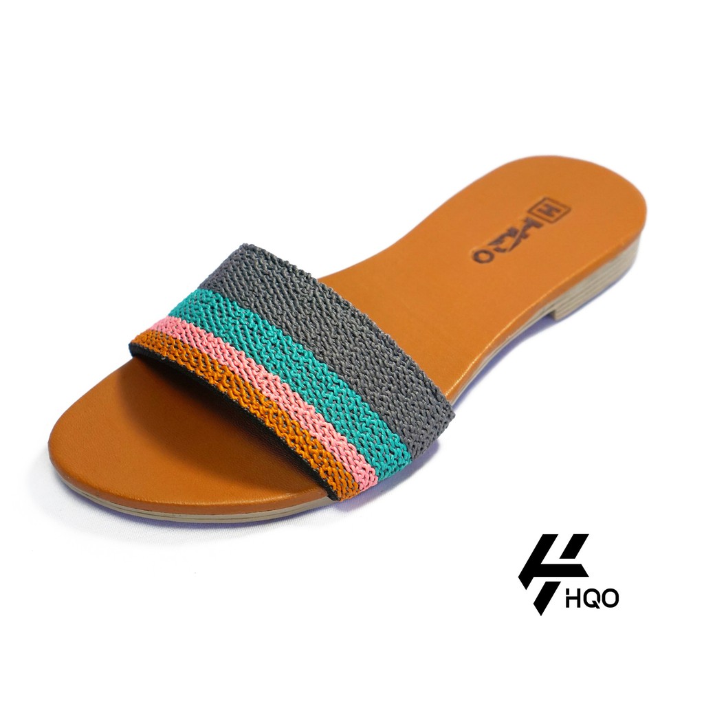 HQo Sandal Wanita Rajut / Sandal Wanita Murah /Sandal Teplek Terbaru / Sandal Wanita Terbaru / B1