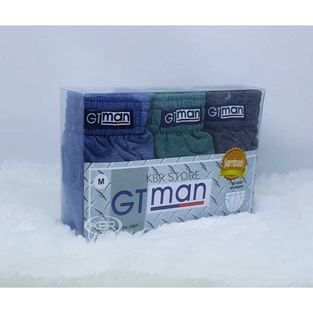 WF STORE GTman paket 3pcs | Celana dalam pria GTman GMY | Pakaian dalam gt man | CD gt man