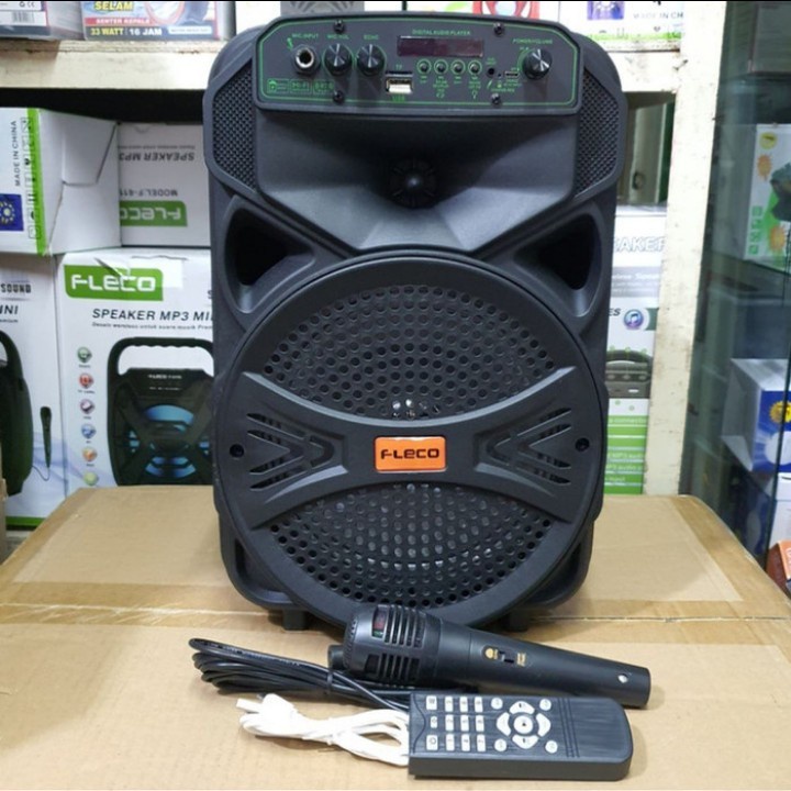 COD SPEAKER  BLUETOTOTH FLECO X-BASS 8'5 INCH F-6691 PLUS MIC KARAOKE+REMOTE X-BASS//SPEAKER SALON AKTIF 8'5 INCH X-BASS//SPEAKER KARAOKE