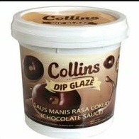 

Collins DIP GLAZE coklat 1 kg selei Coklat dip glaze coklat polos