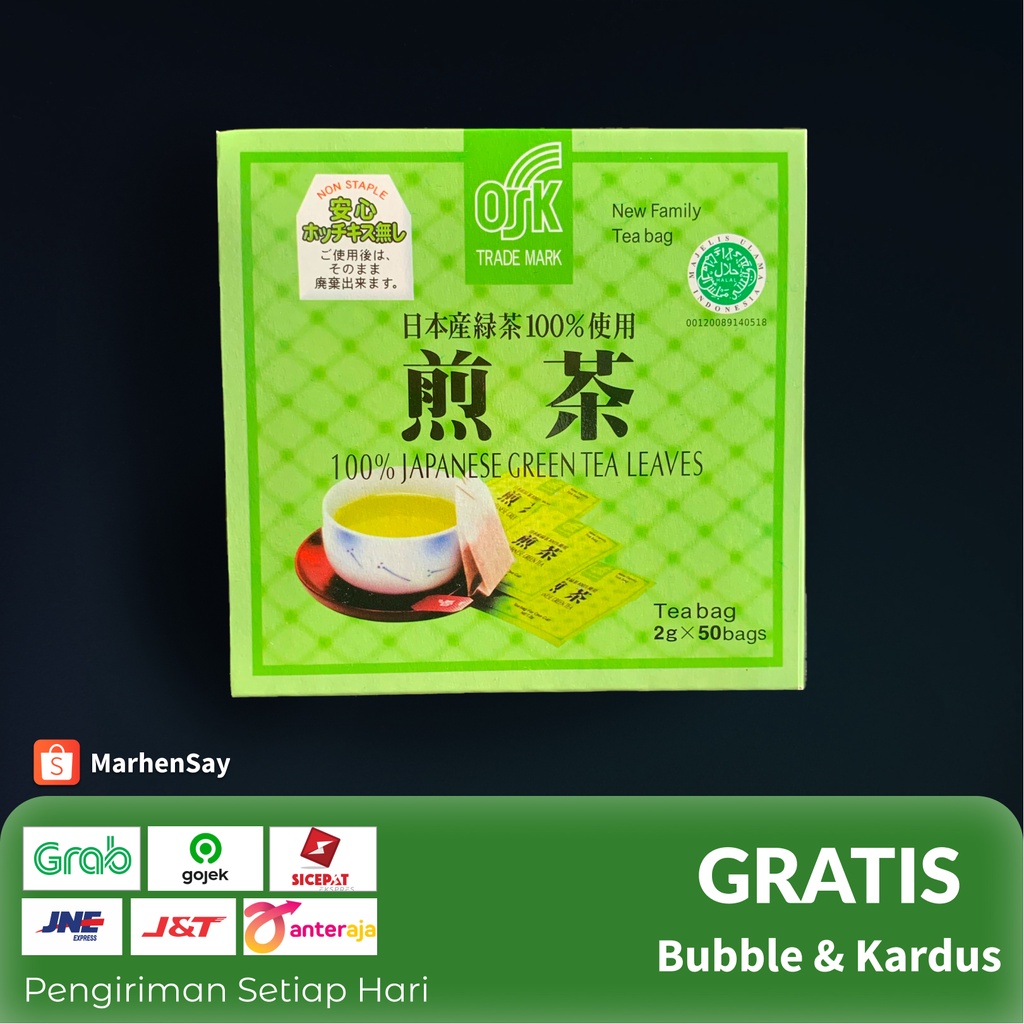 

osk japanese greentea teh hijau jepang halal cocok untuk diet