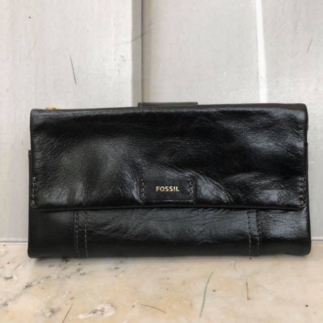 FOSSIL Ellis clutch black original wallet