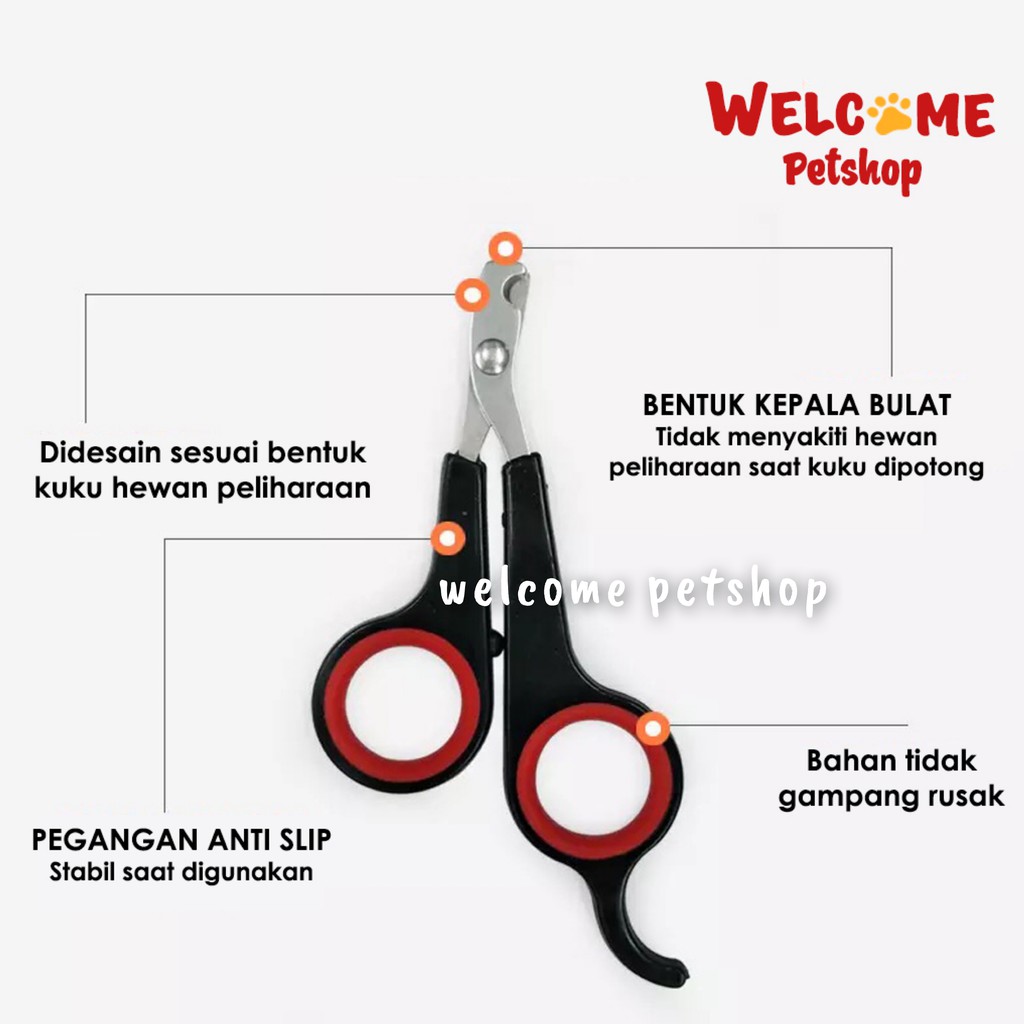 GUNTING KUKU HEWAN PELIHARAAN / ANJING / KUCING / KELINCI - Pet Nail Clipper