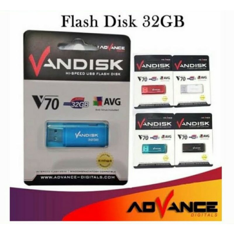 Flashdisk Vandisk 32gb Model V70 Original