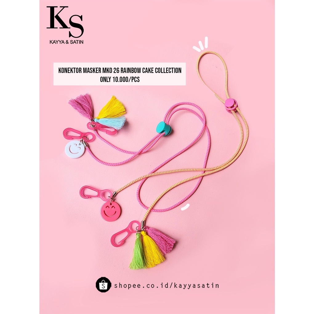 KONEKTOR MASKER KODE MKO26 RAINBOW CAKE COLLECTION