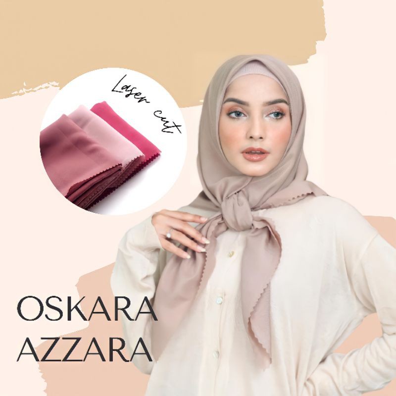 PART 1/Oskara Masahi Azara Voal Miracle Plain Azara / HIJAB SEGI EMPAT VOAL LASER CUT