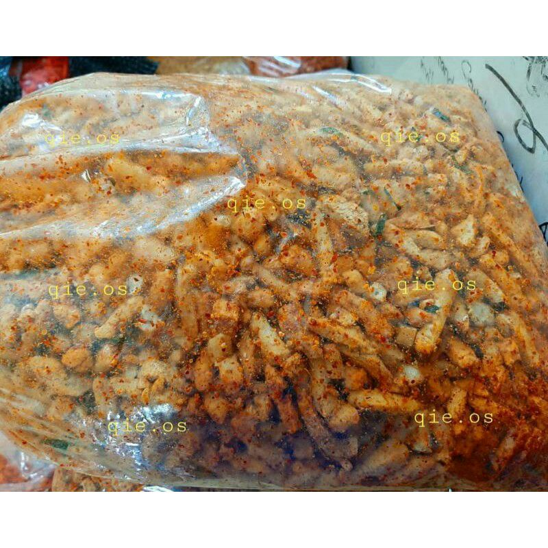 Basreng Stik Pedas Daun Jeruk Enak Baso Goreng 100 Gram kemasam cup dan pouch-1