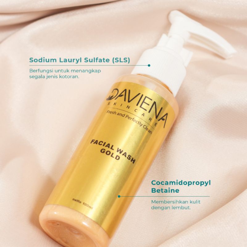 Daviena Skincare Facial Wash Gold Series