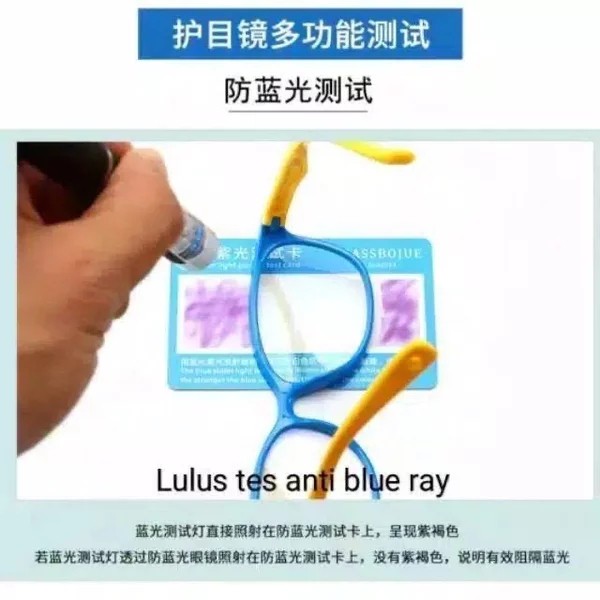 Kacamata Antiradiasi Sinar BlueRay Anti UV 400 Komputer/HP/TV Anak/Wanita/Pria