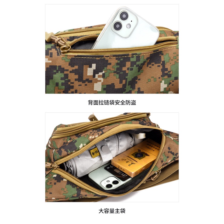 TAS SELEMPANG PRIA IMPORT ARMY TERBARU TAS BACK PACK WAIST BAG PINGGANG UNSEX