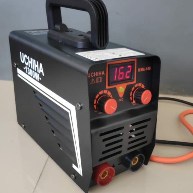 Uchiha 1300 W Mesin Travo Las Listrik Inverter 2 Tombol Super Digital 160a Mesin Las Tercanggih