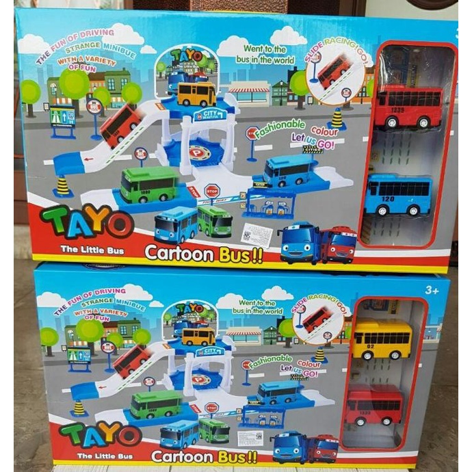 Track Set Parking Tayo / Parking Lot Tayo / Kado Mainan Anak Tayo