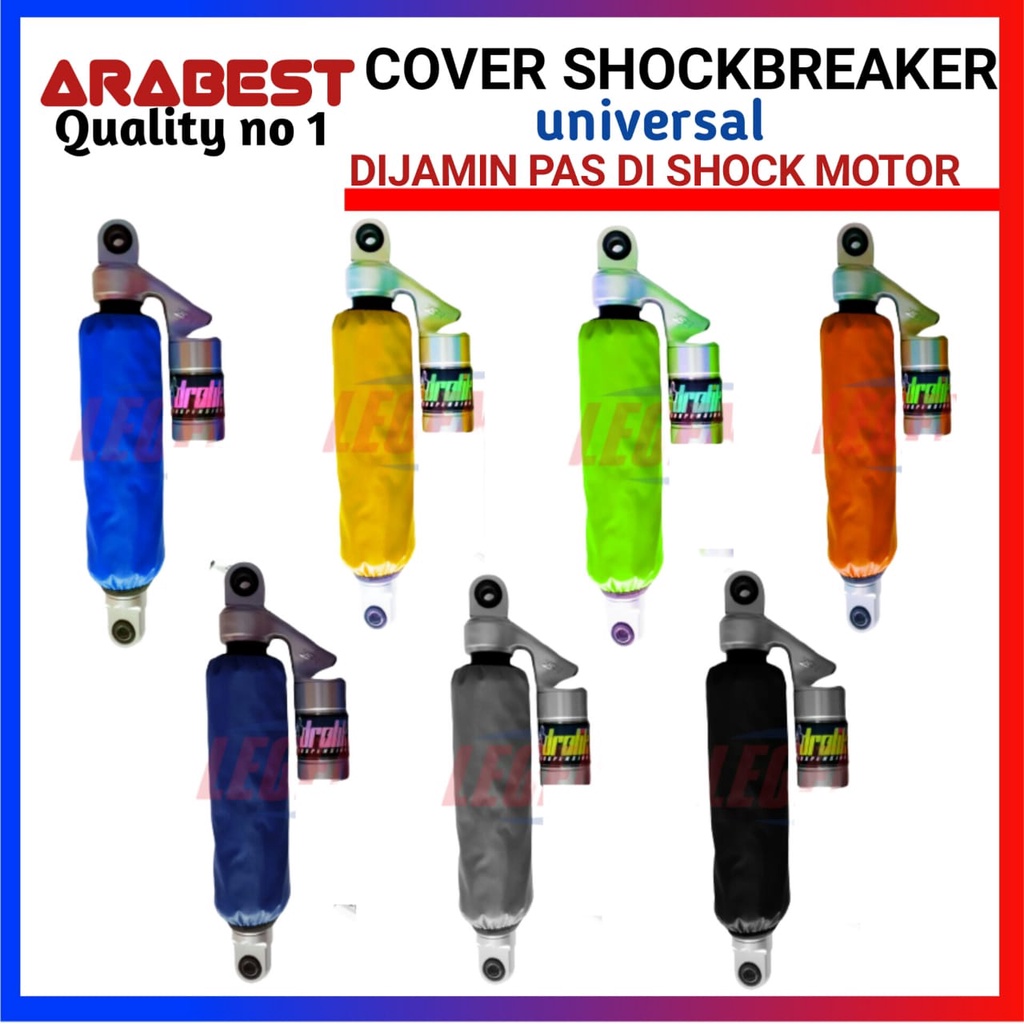 sarung cover shockbreaker polos universal